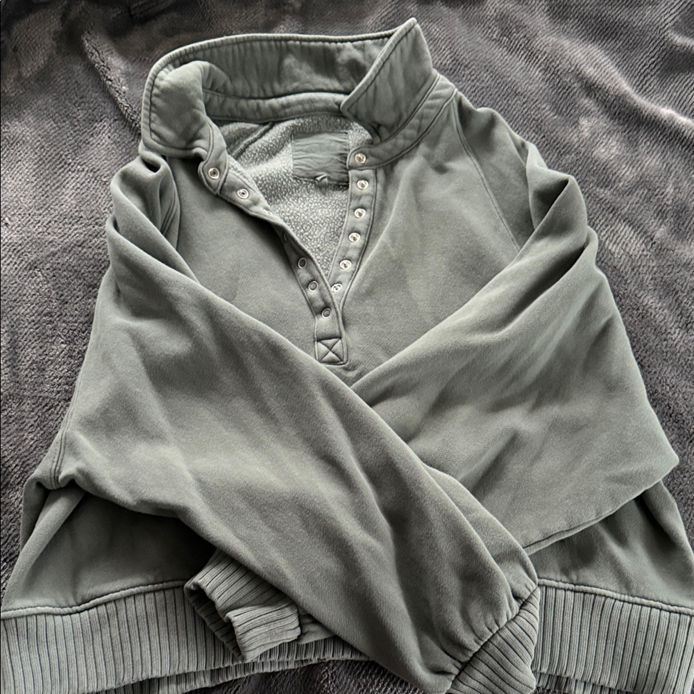 Aerie Olive Cowl Neck Sweater